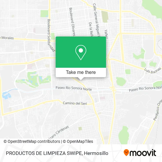 PRODUCTOS DE LIMPIEZA SWIPE map