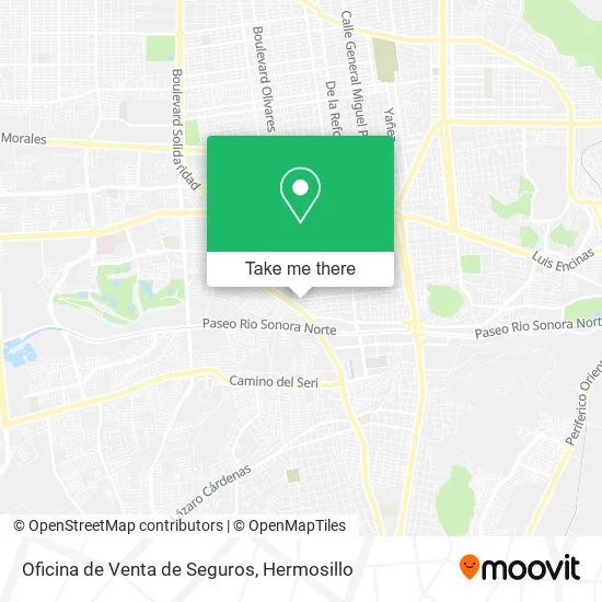 Oficina de Venta de Seguros map