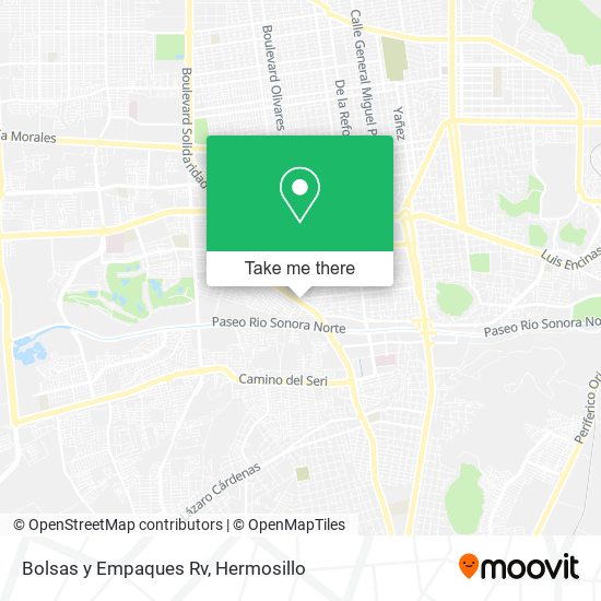 Bolsas y Empaques Rv map