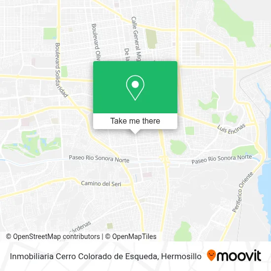 Inmobiliaria Cerro Colorado de Esqueda map