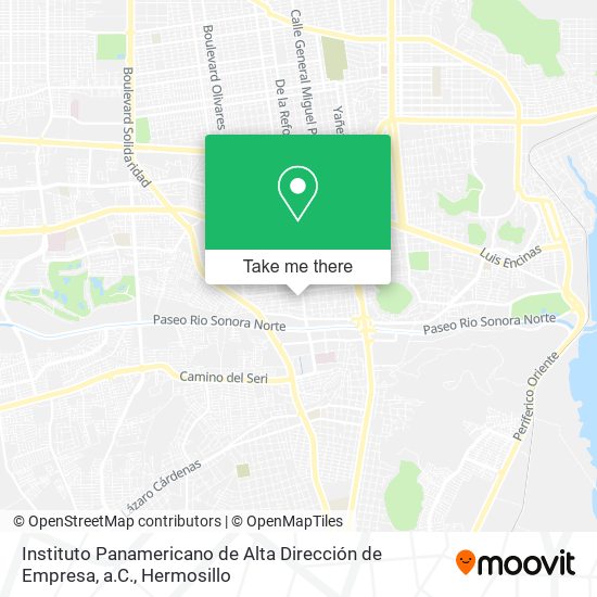 Instituto Panamericano de Alta Dirección de Empresa, a.C. map