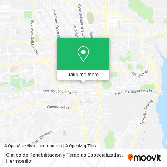 Clinica de Rehabilitacion y Terapias Especializadas map