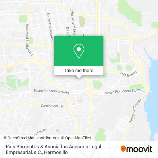 Rios Barrientos & Asociados Asesoria Legal Empresarial, s.C. map