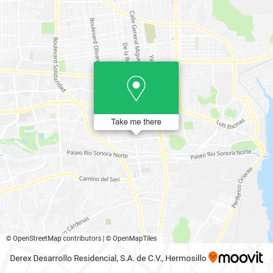 Derex Desarrollo Residencial, S.A. de C.V. map