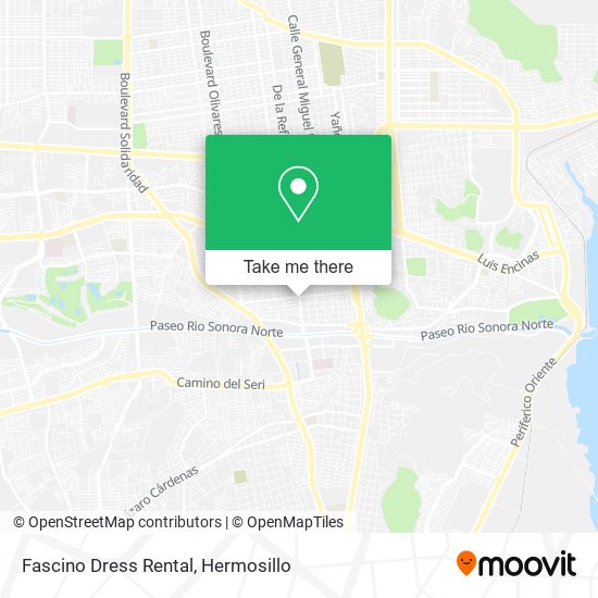 Fascino Dress Rental map