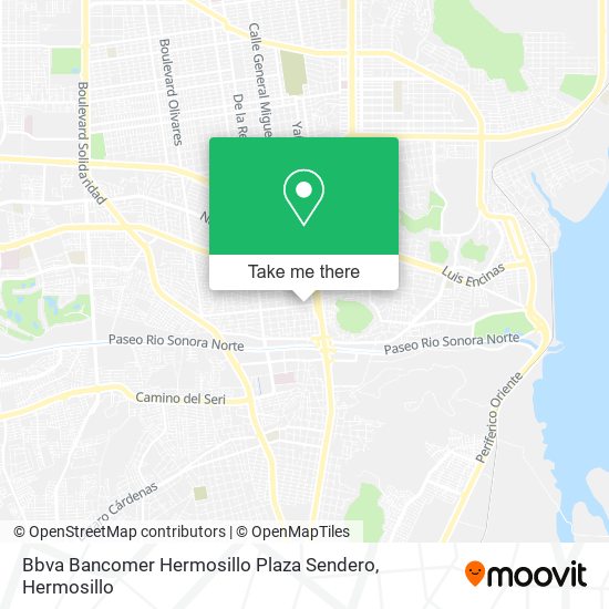 Bbva Bancomer Hermosillo Plaza Sendero map