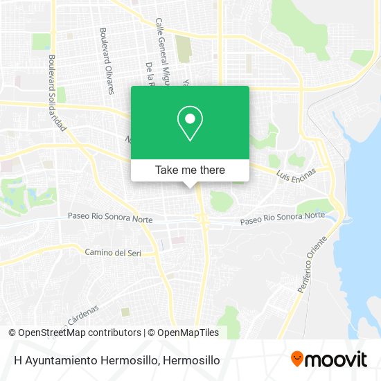 Mapa de H Ayuntamiento Hermosillo