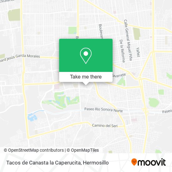 Tacos de Canasta la Caperucita map