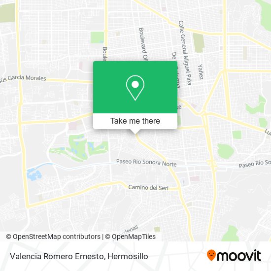 Valencia Romero Ernesto map