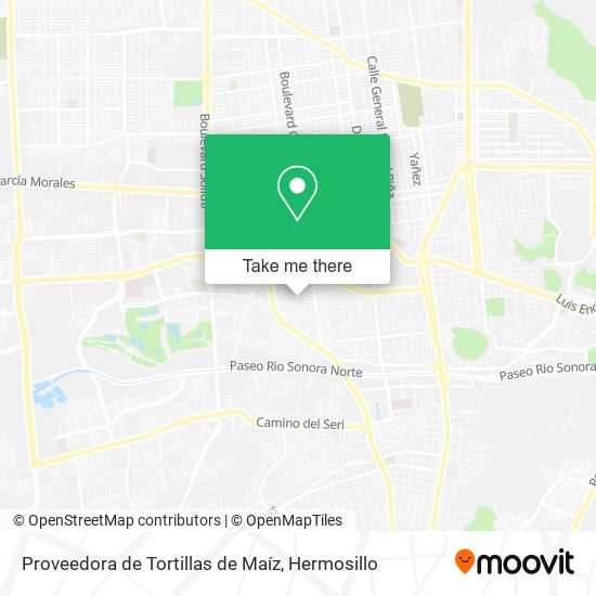 Proveedora de Tortillas de Maíz map