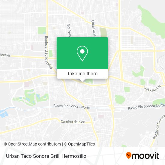 Mapa de Urban Taco Sonora Grill