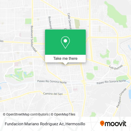 Fundacion Mariano Rodriguez Ac map