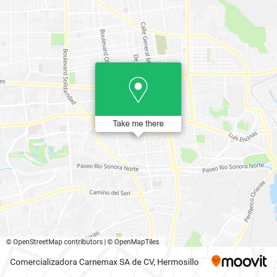 Comercializadora Carnemax SA de CV map
