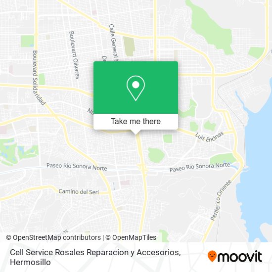 Cell Service Rosales Reparacion y Accesorios map