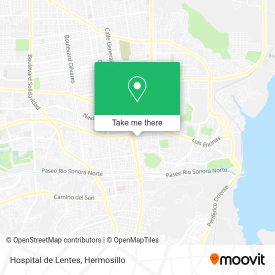 Hospital de Lentes map