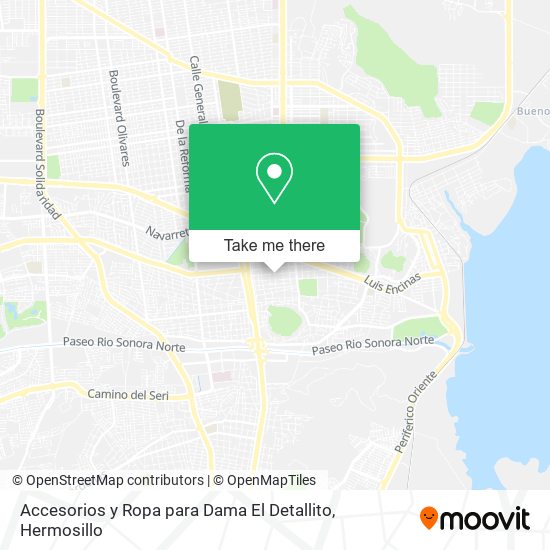 Mapa de Accesorios y Ropa para Dama El Detallito