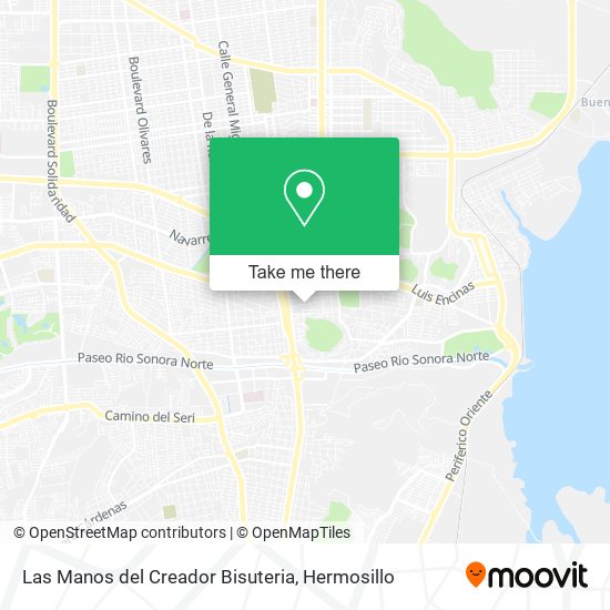 Las Manos del Creador Bisuteria map