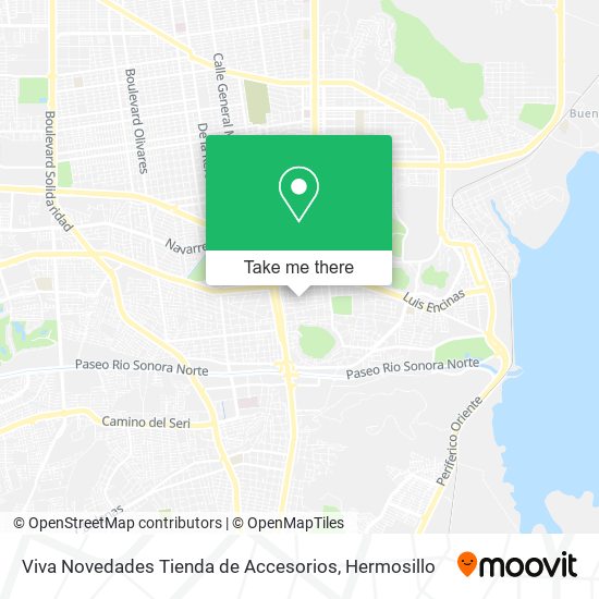 Mapa de Viva Novedades Tienda de Accesorios