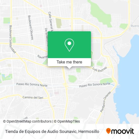 Mapa de Tienda de Equipos de Audio Sounavic