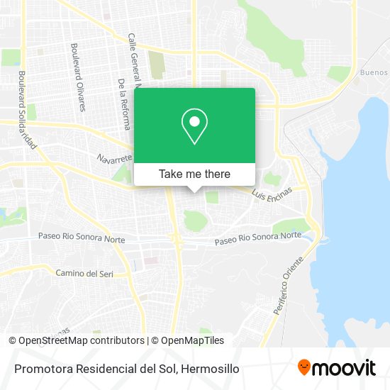 Mapa de Promotora Residencial del Sol