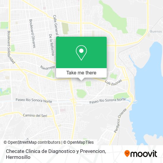 Mapa de Checate Clinica de Diagnostico y Prevencion
