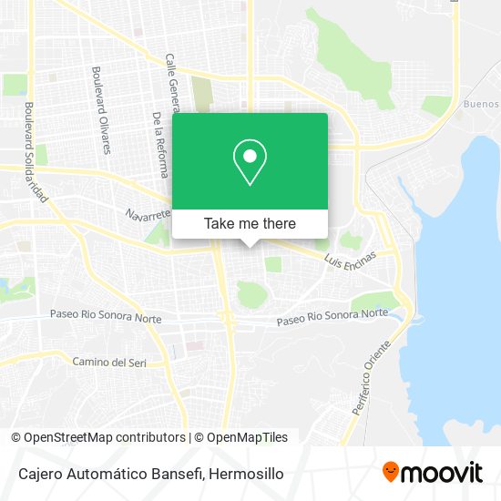 Mapa de Cajero Automático Bansefi