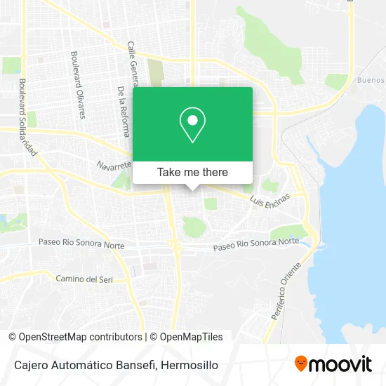 Cajero Automático Bansefi map