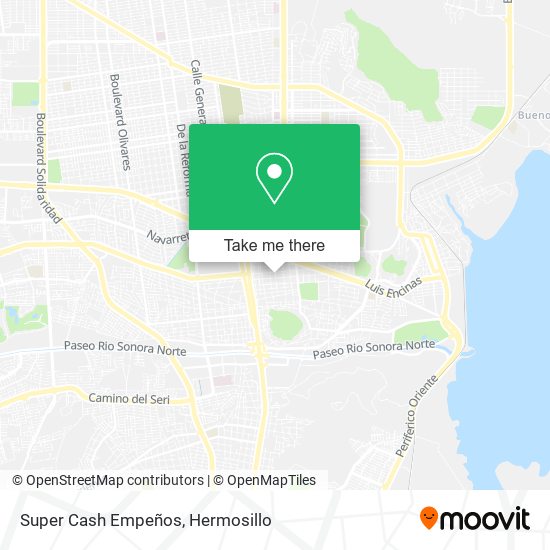 Super Cash Empeños map