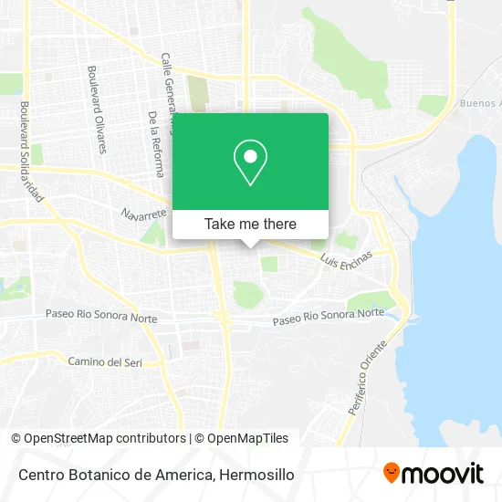 Centro Botanico de America map