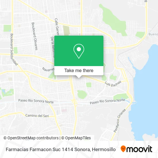 Farmacias Farmacon Suc 1414 Sonora map
