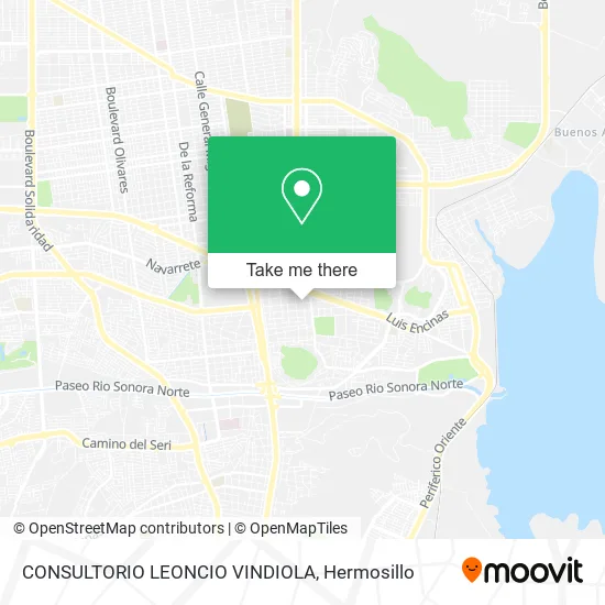 CONSULTORIO LEONCIO VINDIOLA map