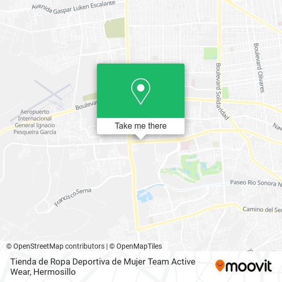 Tienda de Ropa Deportiva de Mujer Team Active Wear map