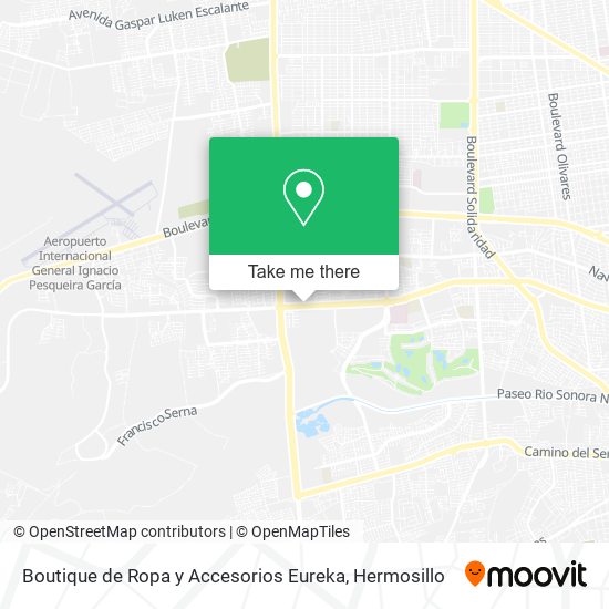 Mapa de Boutique de Ropa y Accesorios Eureka