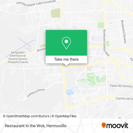 Mapa de Restaurant in the Wok