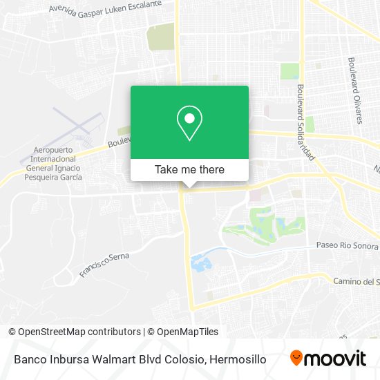 Banco Inbursa Walmart Blvd Colosio map