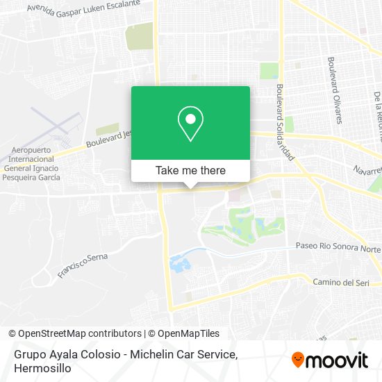 Grupo Ayala Colosio - Michelin Car Service map