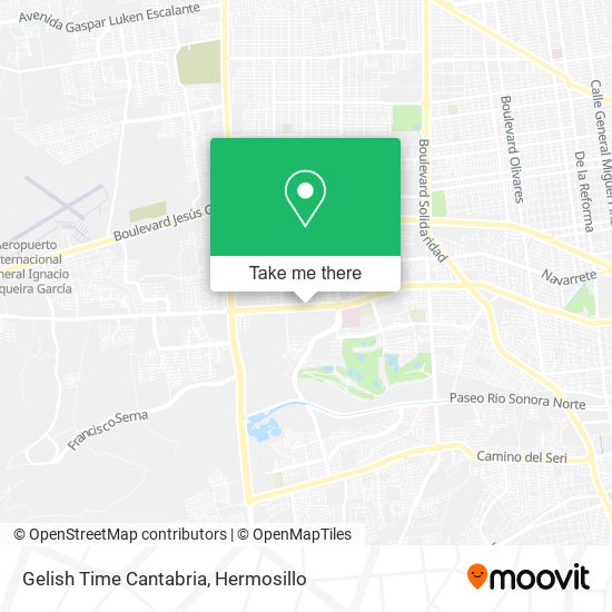 Gelish Time Cantabria map