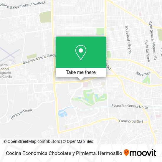 Mapa de Cocina Economica Chocolate y Pimienta