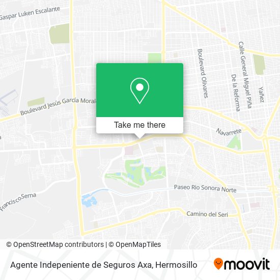 Mapa de Agente Indepeniente de Seguros Axa