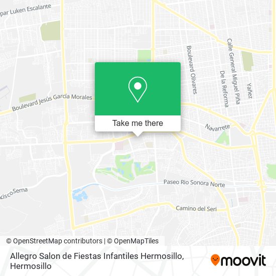 Allegro Salon de Fiestas Infantiles Hermosillo map