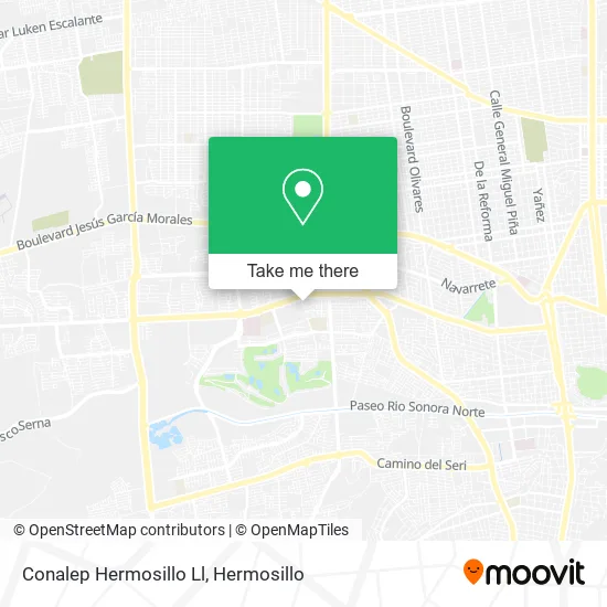 Conalep Hermosillo Ll map