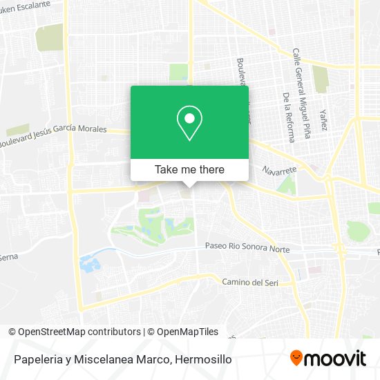 Papeleria y Miscelanea Marco map