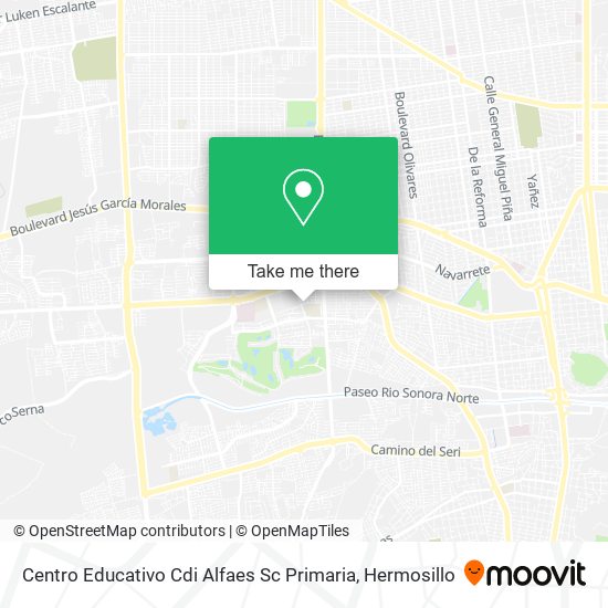 Mapa de Centro Educativo Cdi Alfaes Sc Primaria