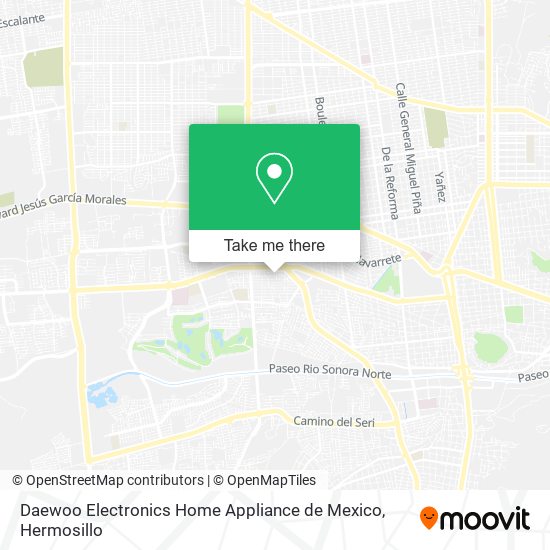 Mapa de Daewoo Electronics Home Appliance de Mexico