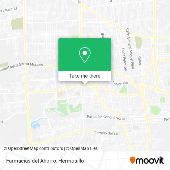 Mapa de Farmacias del Ahorro