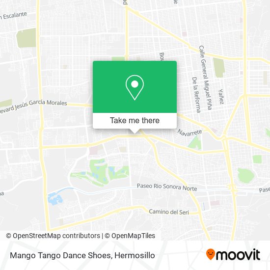 Mango Tango Dance Shoes map
