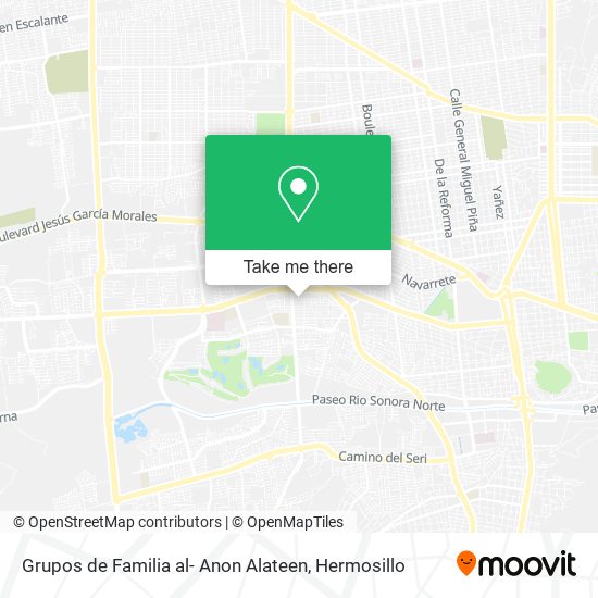 Grupos de Familia al- Anon Alateen map