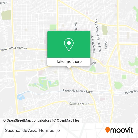 Mapa de Sucursal de Anza