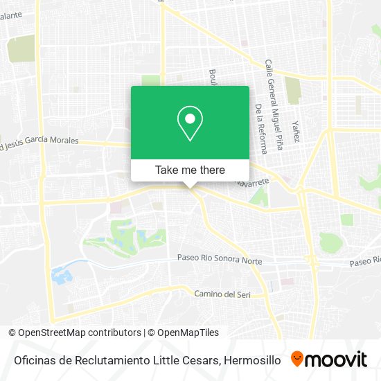 Mapa de Oficinas de Reclutamiento Little Cesars