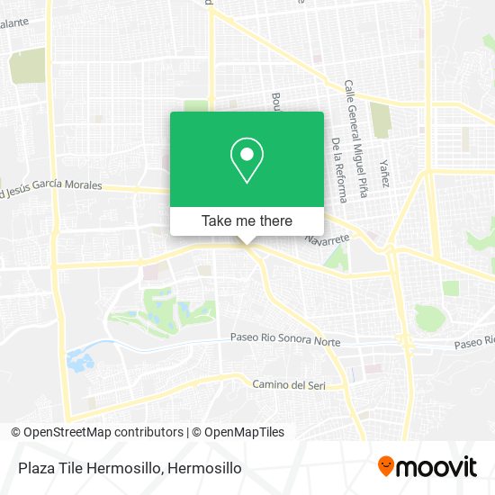 Plaza Tile Hermosillo map